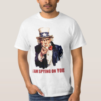 Uncle Sam: Mig förmiddag som spionerar på dig! T-shirt