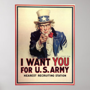 Uncle Sam önskar dig Poster