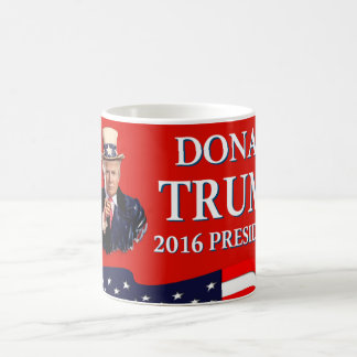 Uncle Sam önskar dig röda Donald Trump 2016 Kaffemugg