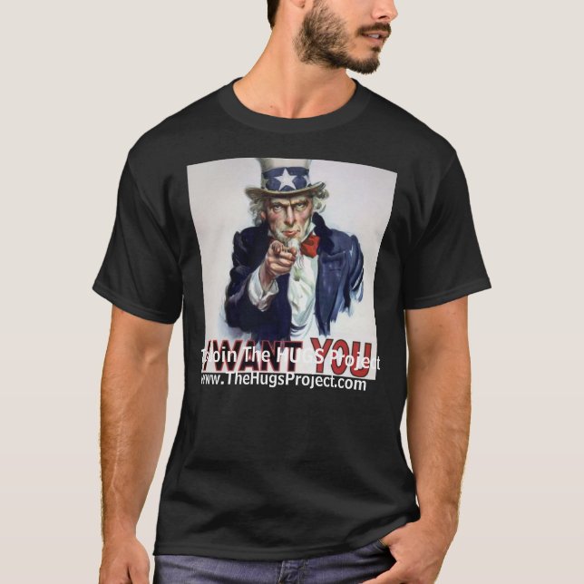 Uncle Sam önskar dig T-shirt (Framsida)