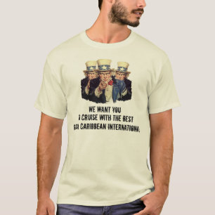 Uncle Sam önskar jag att du ska kryssa omkring de T Shirt