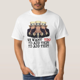 Uncle Sam önskar jag att du ska tillfoga Tee Shirt