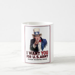 Uncle Sam "önskar jag dig ", Kaffemugg