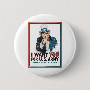 Uncle Sam "önskar jag DIG! ", Knapp