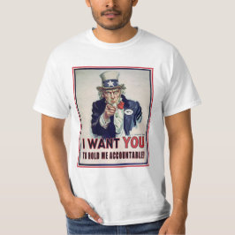 Uncle Sam önskar precis att rymmas T-shirt