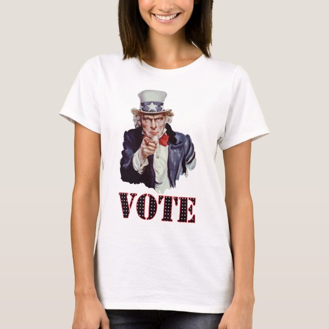 Uncle-Sam---Rösta T-shirt (Framsida)