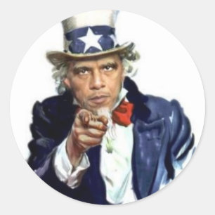 Uncle Sam Runt Klistermärke