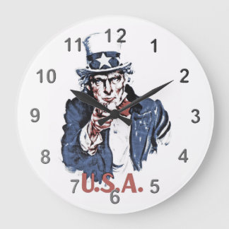 Uncle Sam Stor Klocka