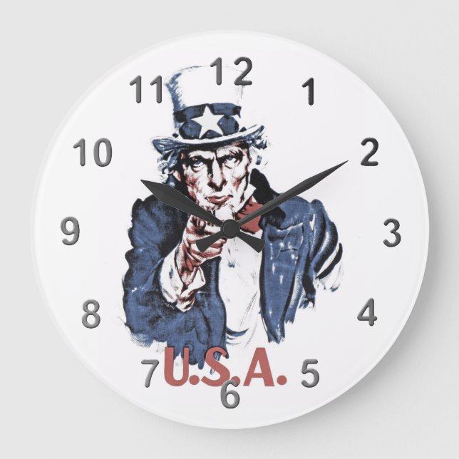 Uncle Sam Stor Klocka (Framsida)