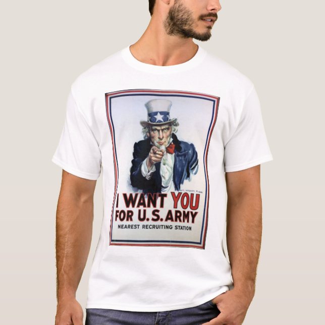 uncle sam t-shirt (Framsida)