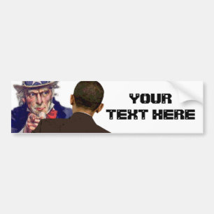 Uncle Sam till Obama Bildekal