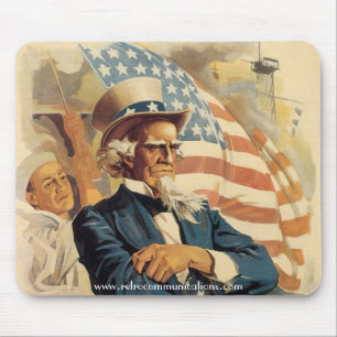 "Uncle Sams på överbrygga!", mousepad Musmatta