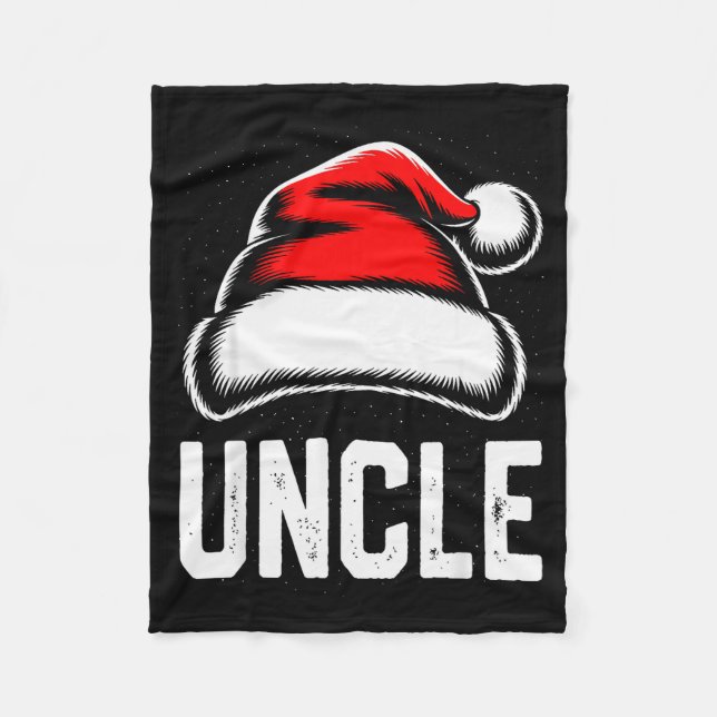 Uncle Santa Christmas Family Matching Pajamas Xmas Fleecefilt (Framsidan)