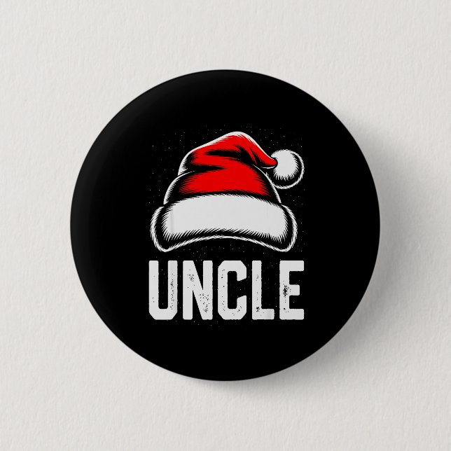 Uncle Santa Christmas Family Matching Pajamas Xmas Knapp (Framsida)