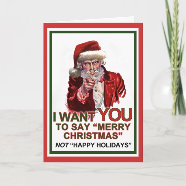 Uncle Santa Önska Du Kort (Framsida)