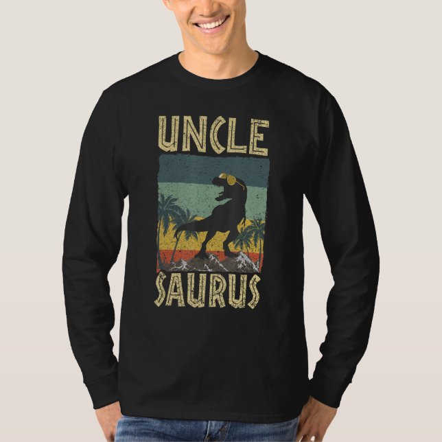 Uncle Saurus Dinosaur Unclesaurus Rex Family Match T Shirt (Framsida)
