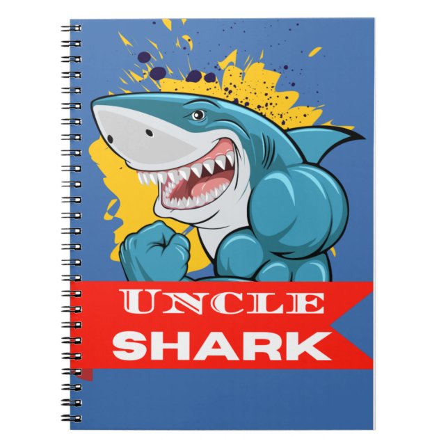 UNCLE SHARK ANTECKNINGSBOK (Framsidan)