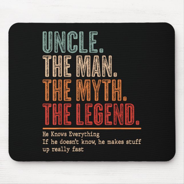 Uncle The Man The Myth The Bad Influence He Knows  Musmatta (Framsidan)