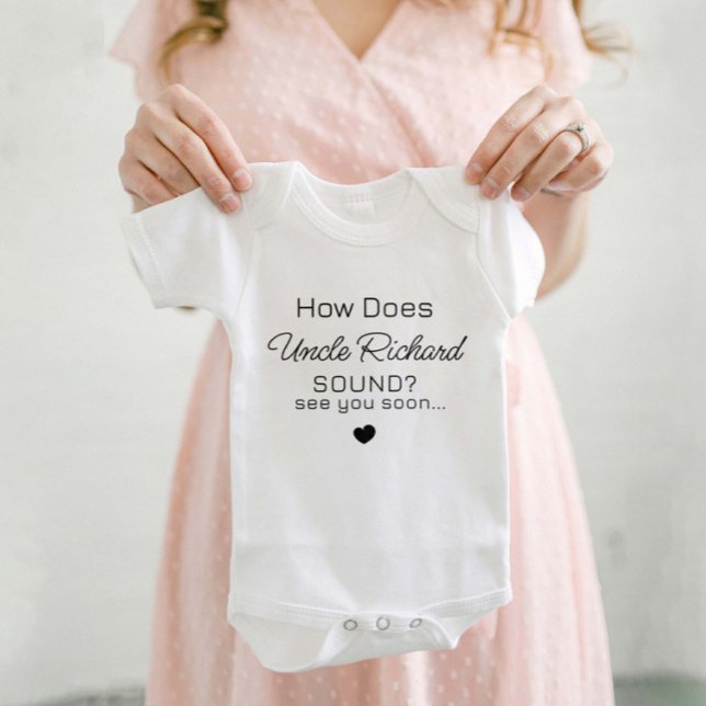 Uncle to Be Baby Grow - Personalised New Uncle T Shirt (Skapare uppladdad)