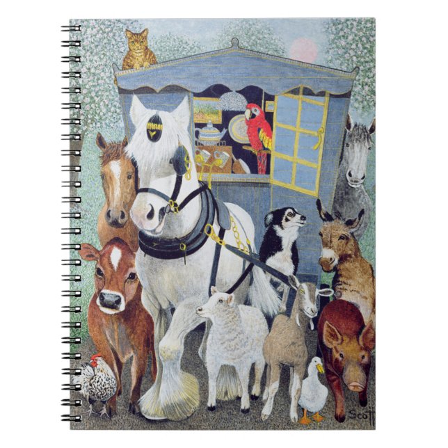 Uncle Tom Cobbley och all Anteckningsbok Med Spiral (Framsidan)