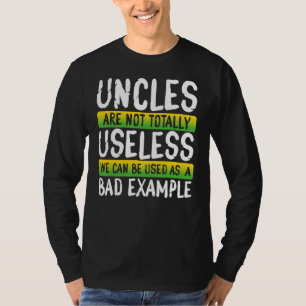Uncles Bad Exempel Funny farbror Design Design T Shirt