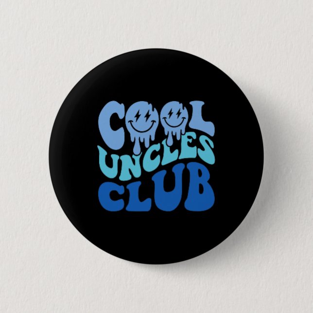 Uncles Klubb Best farbror All Funny Fars dag Pock Knapp (Framsida)