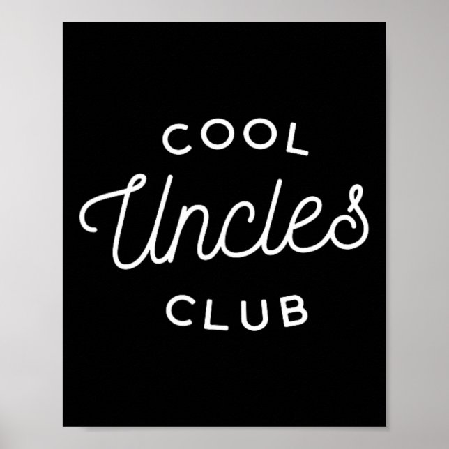 Uncles Klubb Pappa pappa Far Fars dag Poster (Framsidan)