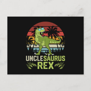 Unclesarurus Rex Coolt Retro Dinosauriedesign Vykort