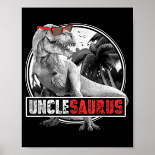 Unclesaurus Dinosaur farbror Saurus Poster
