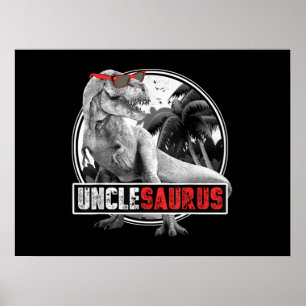 Unclesaurus Dinosaur farbror Saurus Poster