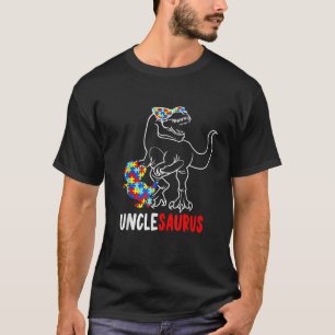 Unclesaurus Dinosaur T Rex farbror Saurus Autism A Shirt