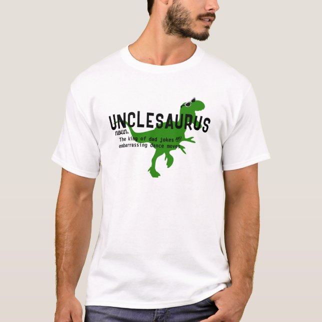 UNCLESAURUS - Funny Dinosaur farbror Definition T Shirt (Framsida)