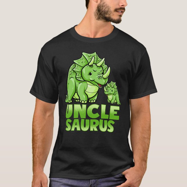 Unclesaurus Funny farbror Saurus Dinosaur Graphic T Shirt (Framsida)