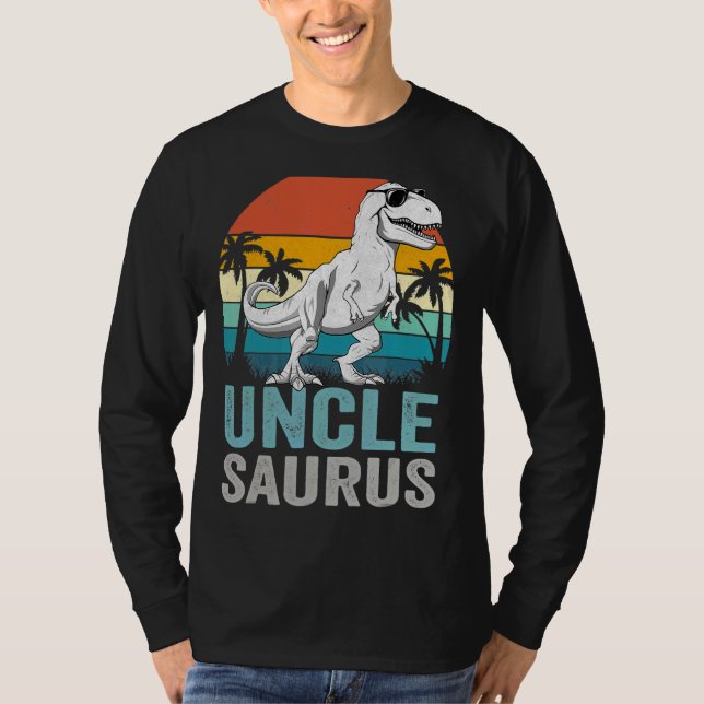 Unclesaurus Rex Dinosaur farbror Saurus Family Mat T Shirt (Framsida)