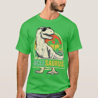 Unclesaurus Rex Dinosaur farbror Saurus Family Mat T Shirt