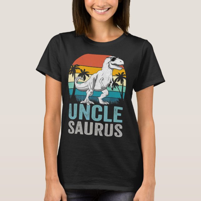 Unclesaurus Rex Dinosaur farbror Saurus Family Mat T Shirt (Framsida)