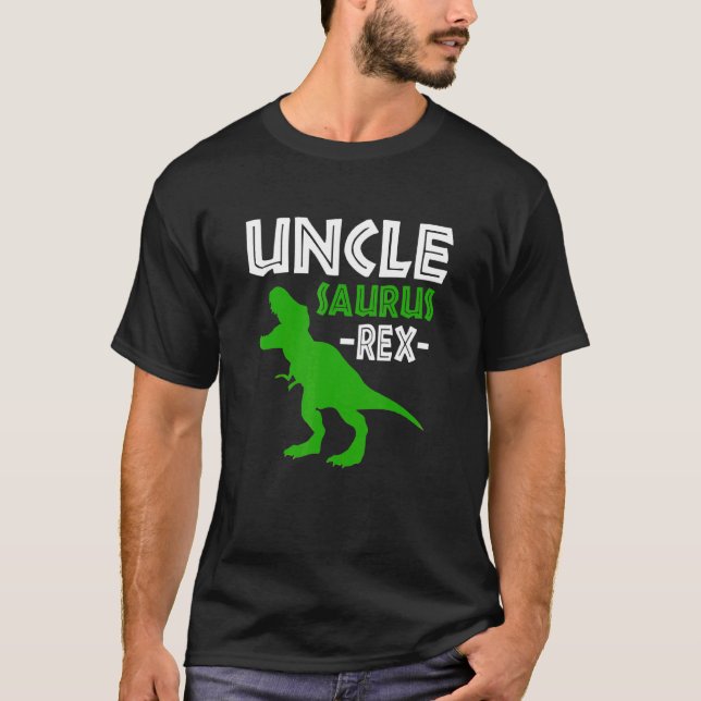 Unclesaurus Rex Dinosaur farbror Saurus Family Mat T Shirt (Framsida)