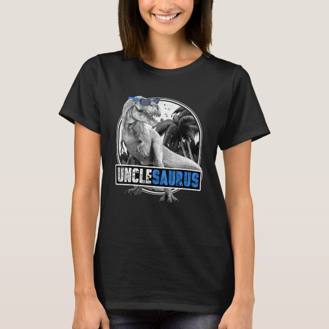 Unclesaurus T-Rex Dinosaur farbror Dinosaur T Shirt (Framsida)