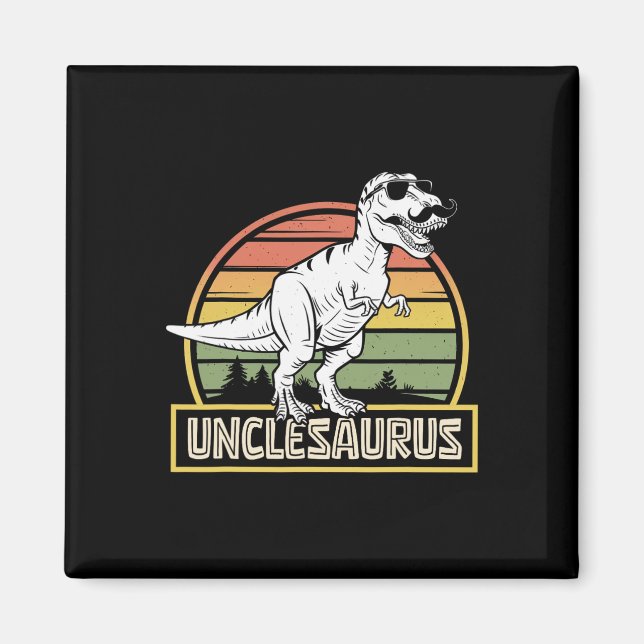 Unclesaurus t Rex Dinosaur farbror Saurus Matching Magnet (Framsidan)