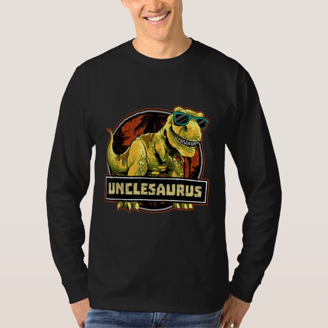 Unclesaurus t rex farbror Saurus Dinosaur Shirt (Framsida)