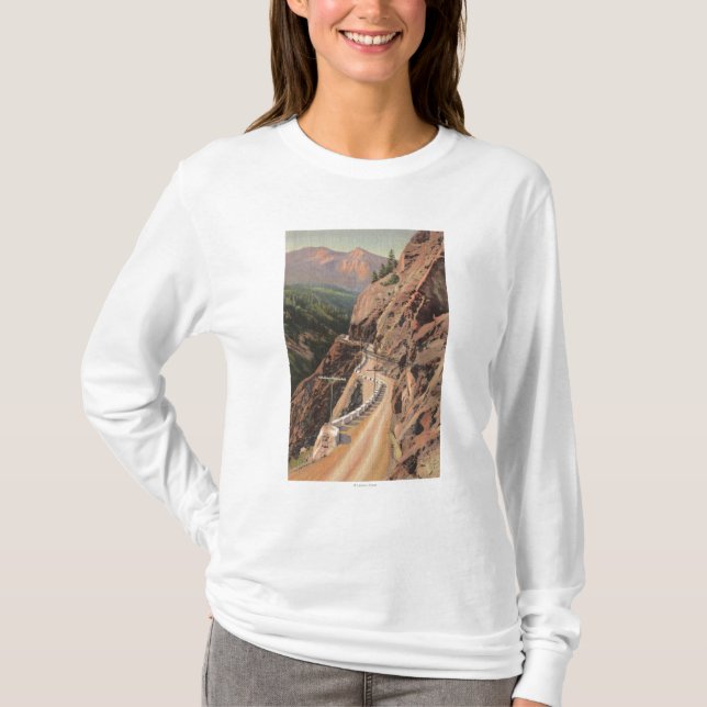 Uncompahgre klyfta och miljon Dollard huvudväg Tee Shirt (Framsida)