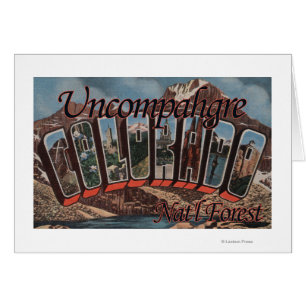 Uncompahgre nationalskog, Colorado Hälsningskort