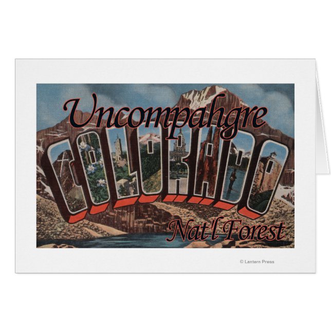 Uncompahgre Nat'l Forest, Colorado Hälsningskort (Framsidan Horizontal)