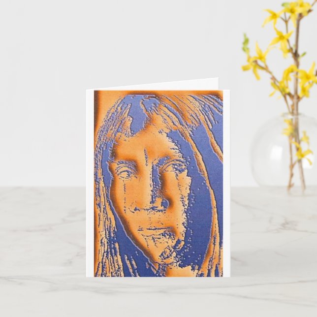 Uncontacted with Computer Effects card   Kort (Gul blomma)