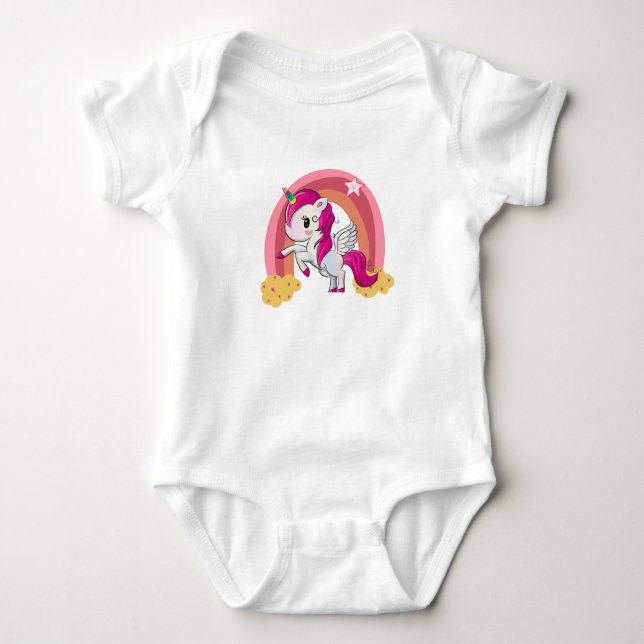 Uncorn animal hästfantasi t shirt (Framsida)