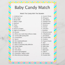 Uncorn Candy Match Baby Shower Game
