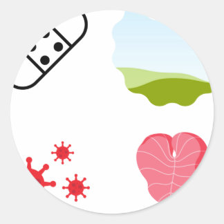 und Care Nurse Sticker Pack - Wound Care Nurse Runt Klistermärke