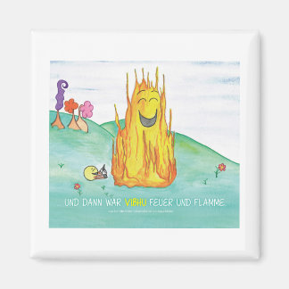 ..und dann krig Vibhu Feuer und Flamme - Buchcover Magnet
