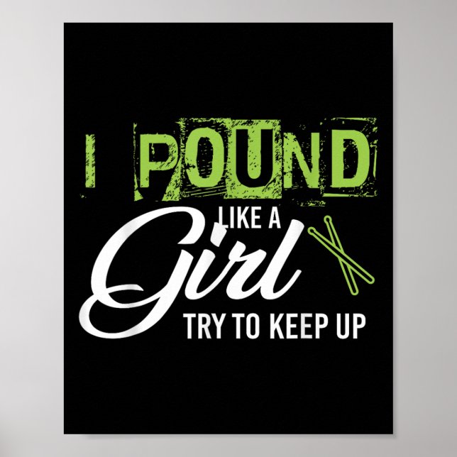 Und Like A Girl Try To Keep Up Workout  Poster (Framsidan)