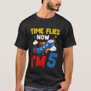 Undantiden flyger nu Im 5:e födelsedagsplanet Dec T Shirt